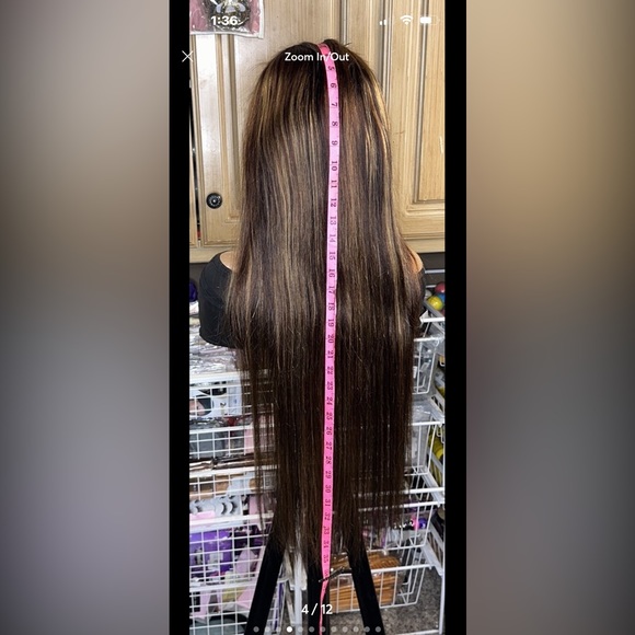 Lot 2072 ❤️NEW ❤️100% Human Hair HD Lace Front Wig 36” - Picture 5 of 10